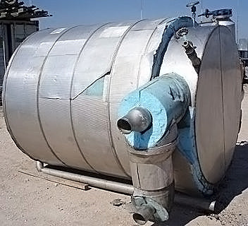 Stainless Steel Single Shell Insulated Tank- 1000 Gallon Genemco 