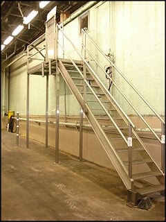 Stainless Steel Tanker Unloading Platform and Stairway Not Specified 