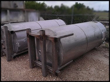 Stainless Steel Vertical Storage Tanks - 1000 Gallons Not Specified 