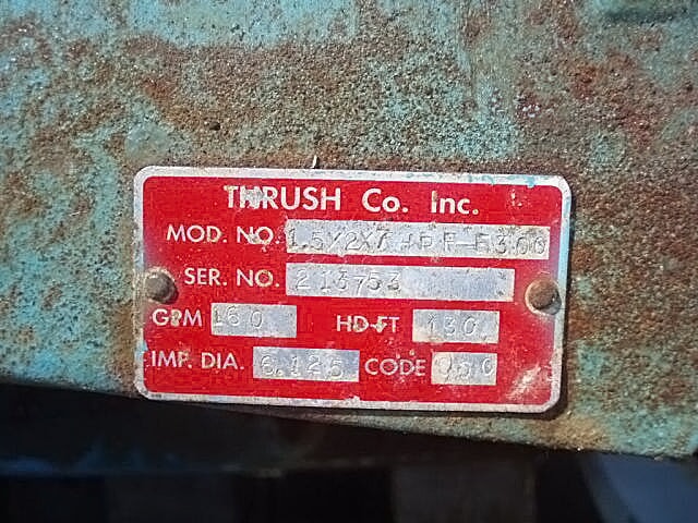 Thrush Circulating Centrifugal Pump – 15 HP Thrush 