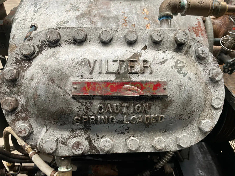 Vilter 454XL Reciprocating Compressor (50 HP, 230/460 V, Belt Driven)
