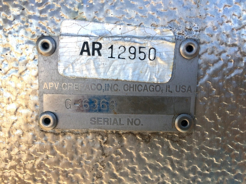 Un-used APV Crepaco Amerio Manual Contact Plate Freezer APV 