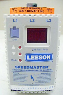 Un-Used Leeson Speedmaster SM Plus Series AC Variable Frequency Inverter- 2 HP Leeson 
