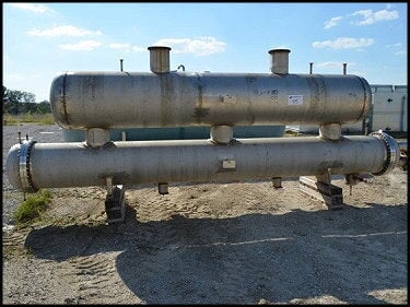Unused 2010 Chil-Con Stainless Steel Shell & Tube Heat Exchanger and Surge Drum Chil-Con 