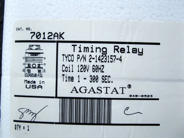 Unused Tyco Agastat® Timing Relay Tyco 