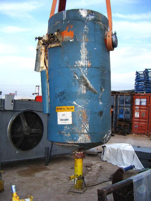 Vertical Ammonia Intercooler – 48 in. Dia. x 6 ft. 5 in. H. Not Specified 