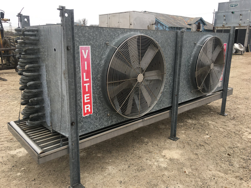 Vilter HP-28-63 Ammonia Evaporator Coil- 13 TR, 2 Fans (Low Temperature) Vilter 
