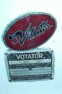 Votator Stainless Steel Scrape Surface Heat Exchanger 3 x 12 Votator 