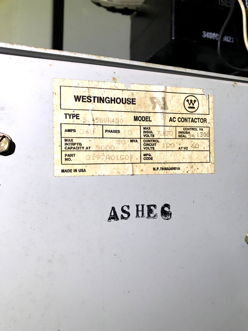 Westinghouse Ampgard Medium Voltage Motor Control - 700 HP Westinghouse 