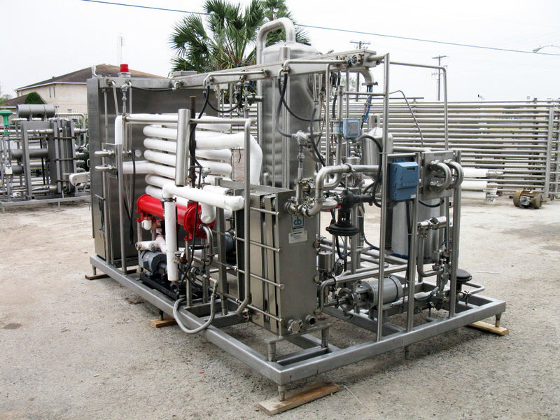 WHE Process Systems Ltd. Stainless Steel Skid-Mounted Juice Pasteurizer - 1200 GPH WHE Process Systems 