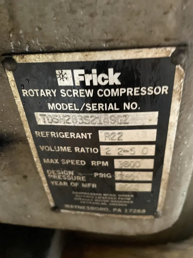 Frick TDSH283S Bare Rotary Screw Compressor