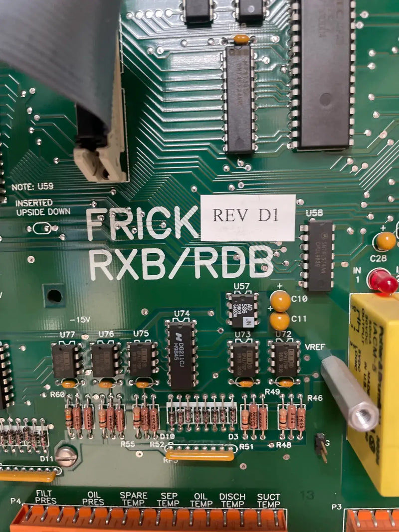 Paquete de compresor de tornillo rotativo Frick RXB-50 (Frick XJF120S, 125 HP 240/460 V, panel de control micro)