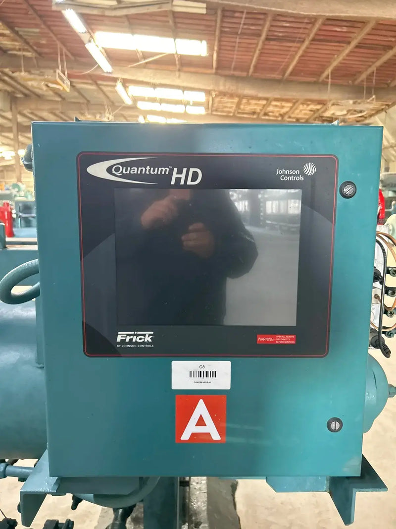 Frick Rotary Screw Compressor Package (Frick TDSL193L, Frick HD Micro Control Panel)