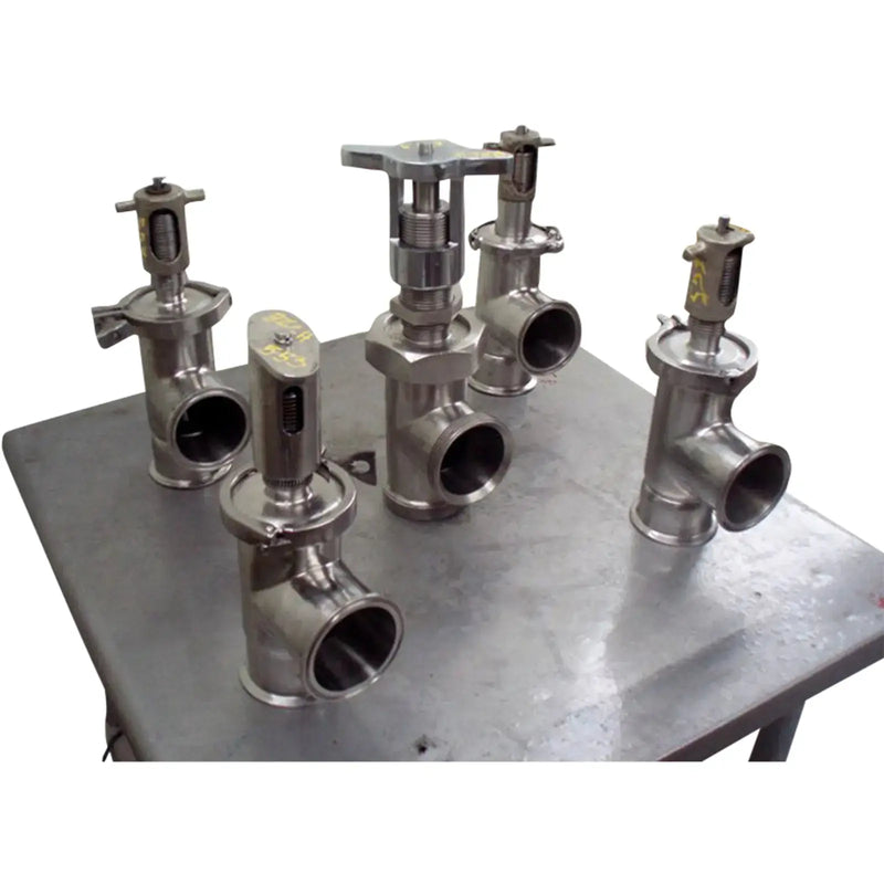 Válvulas de compresión de tornillo de acero inoxidable