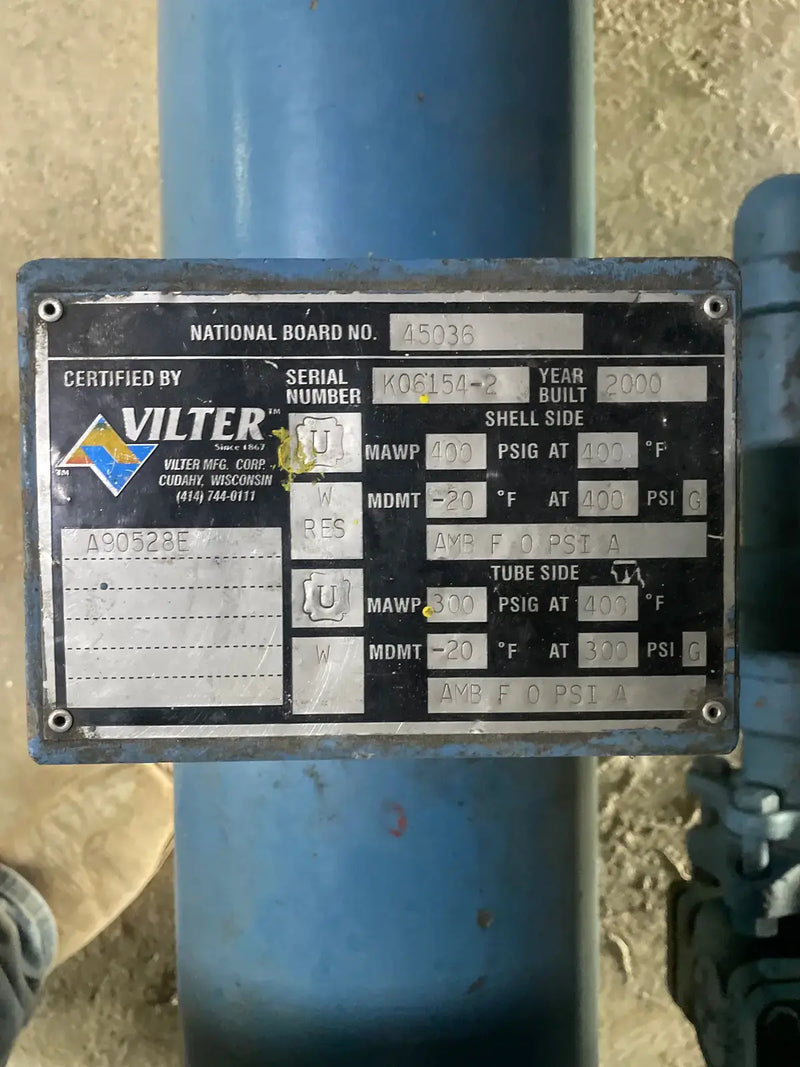 Paquete de compresor de tornillo rotativo Vilter (Vilter VSS-901, 400 HP, 460 V, FALTA PANEL DE CONTROL)