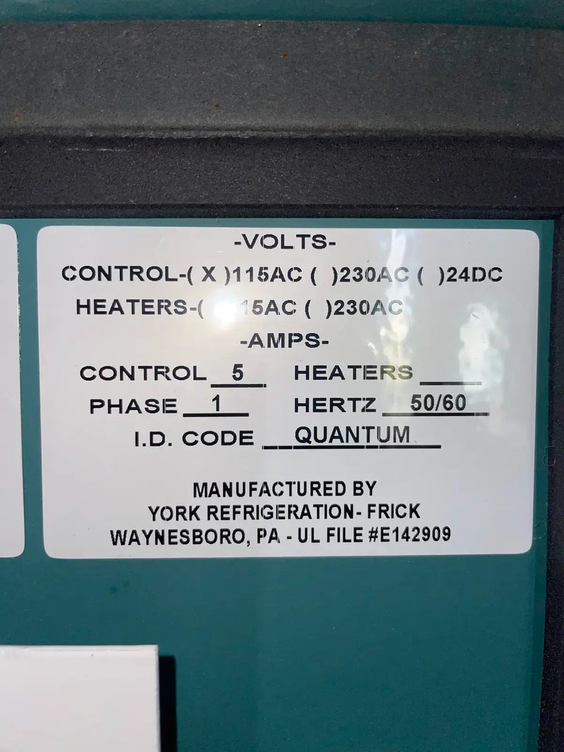 Paquete de compresor de tornillo rotativo Frick RWBII 316S (Frick TDSH283S, 200 HP 230/460 V, panel de control micro)