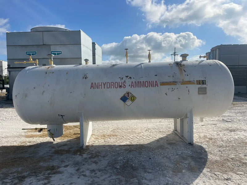 Receptor de amoníaco horizontal Frick (55 x 200 pulgadas, 2435 galones)