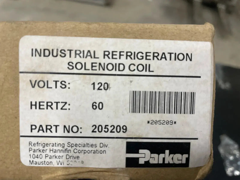 Bobina solenoide Parker Refrigeration 205209