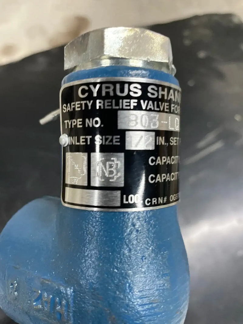 Válvula de alivio Cyrus Shank 803-LQ 75