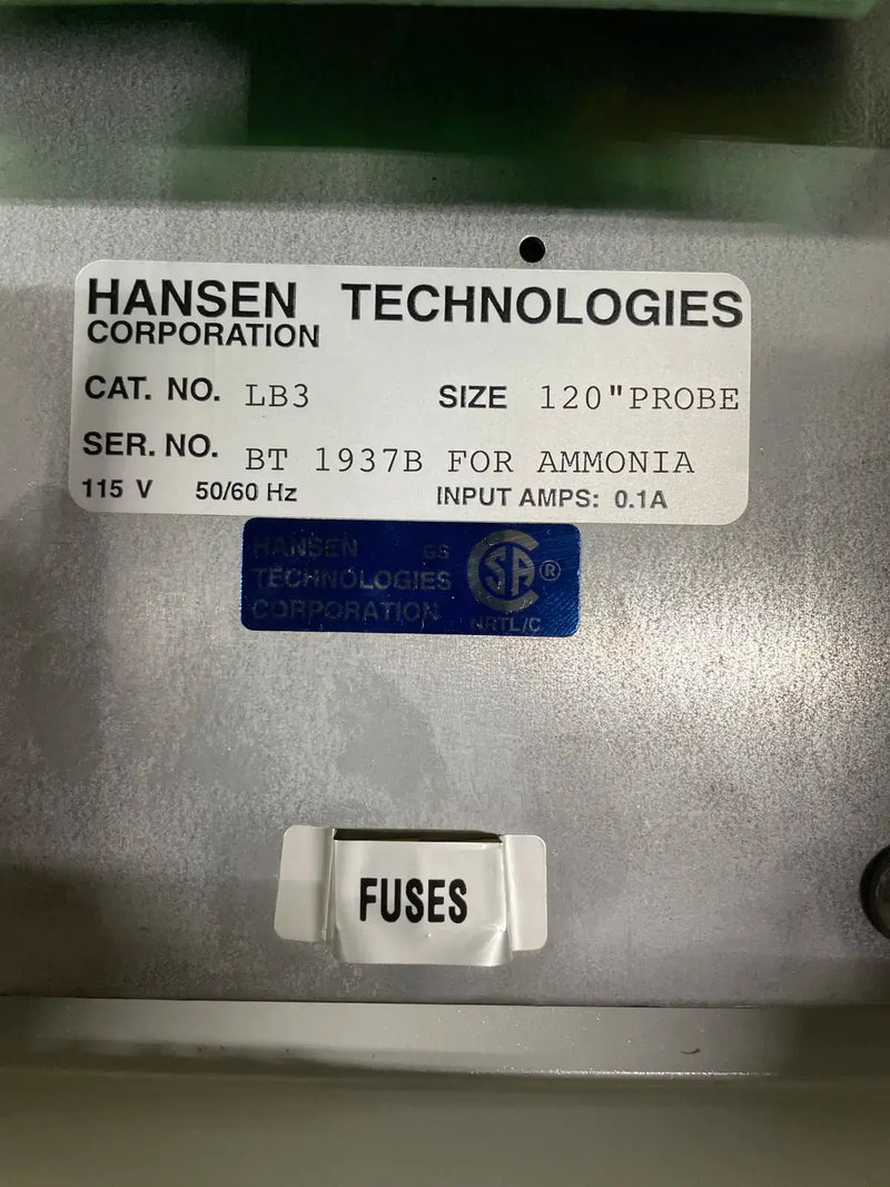 Hansen Technologies LB3-115 Control de nivel ajustable de nivel variable