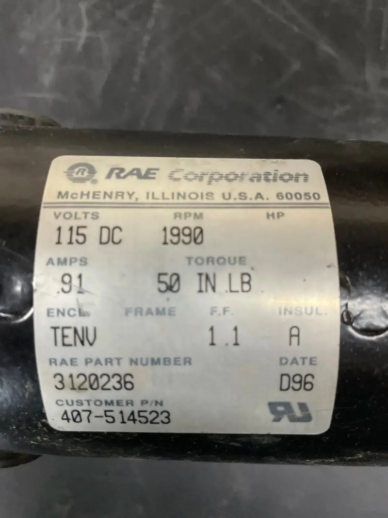 Motor de CC RAE Corporation 3120236