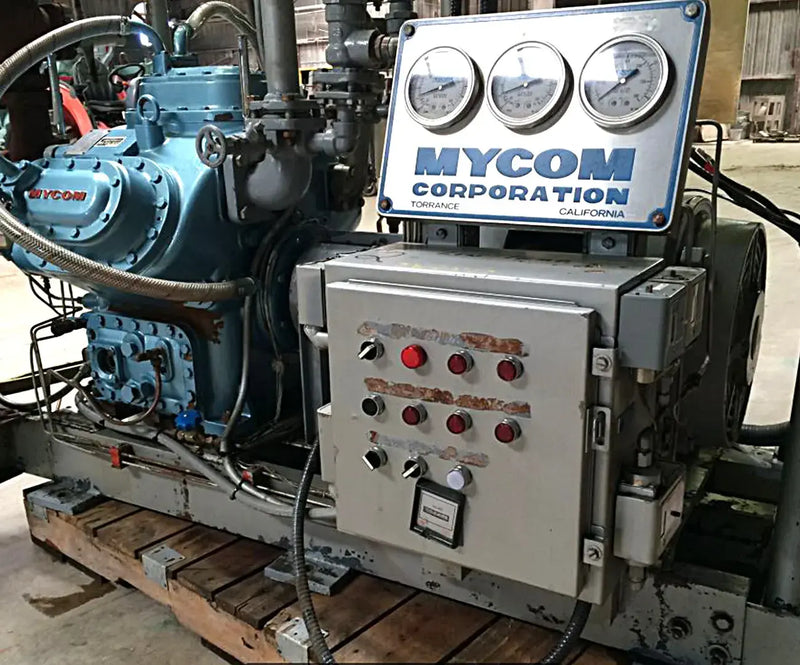 Mycom F42WA 4-Cylinder Reciprocating Compressor Package (40 HP 208-230/460 V)