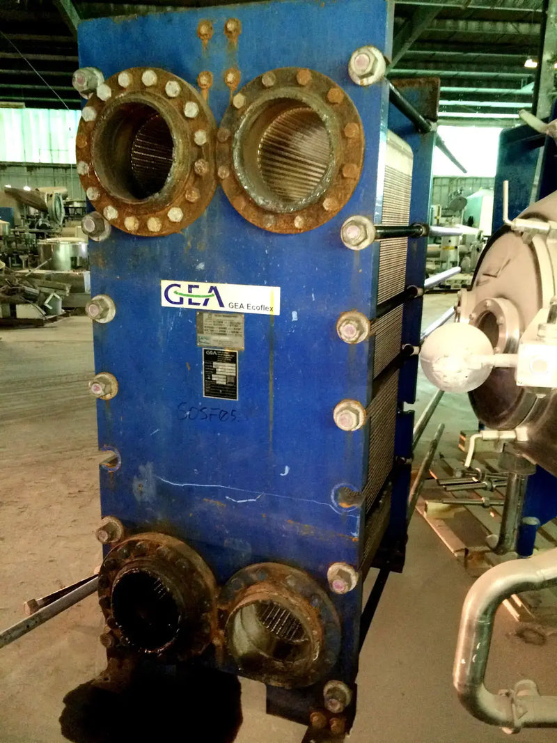 Enfriador de amoníaco con marco y placa Ecoflex de GEA