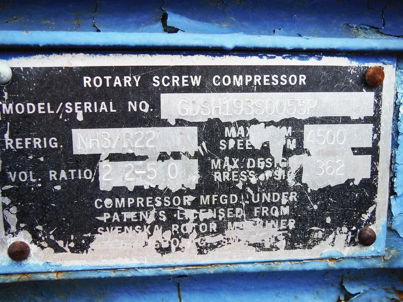 Reco RWB-100 Rotary Screw Compressor Package (MISSING SCREW, 100 HP 230/460 V, Frick Micro Control Panel)