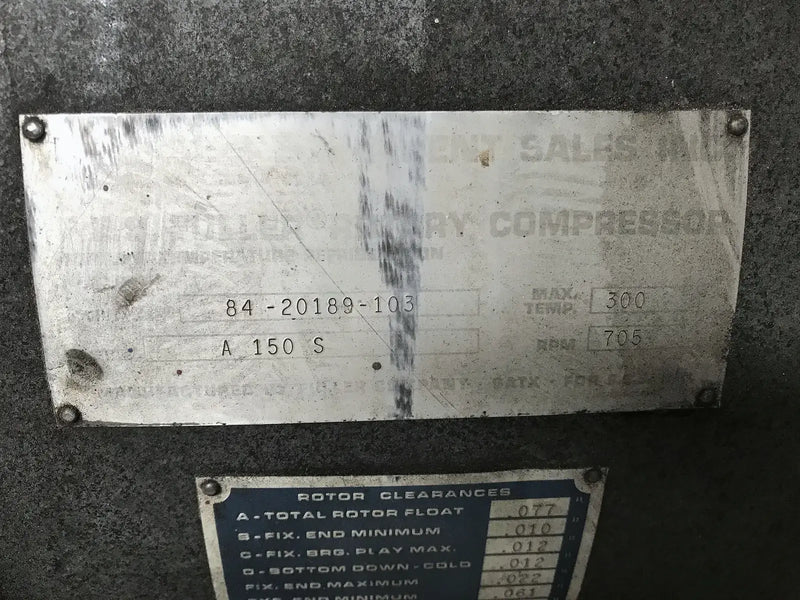 Fuller A150S Rotary Vane Compressor