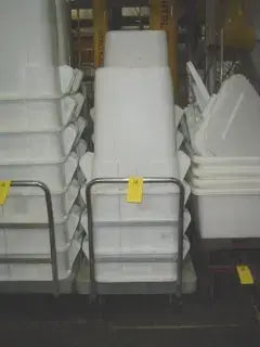 Ingredient Totes on Casters and Cart