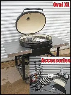 Unused Primo Grills and Smokers SuperCeRam Industriesics Oval XL Package -