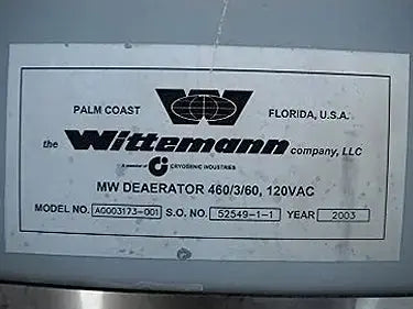 Desaireador Wittemann Company MW