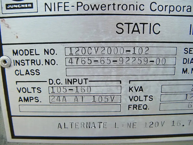NIFE Static Inverter - 2 KVA