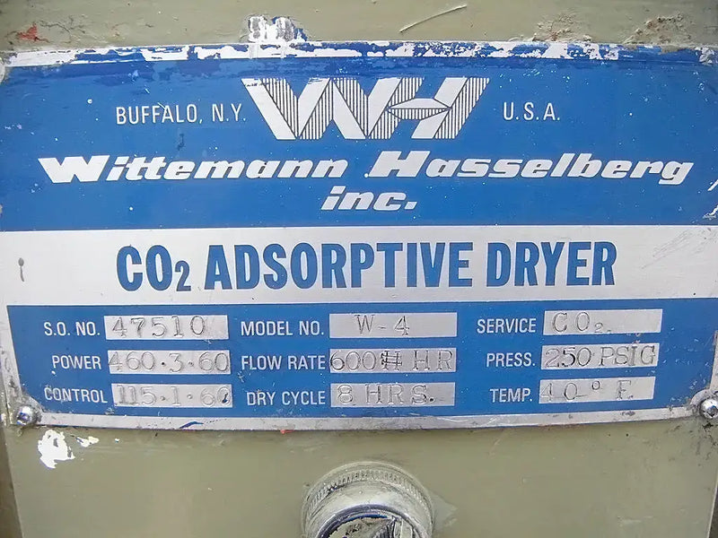 Wittemann Hasselberg CO2 Adsorptive Dryer