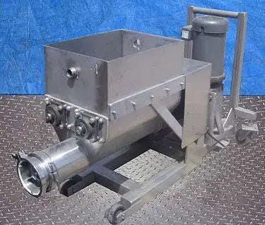 Stainless Steel Dual Paddle Blender with Screw Auger Discharge