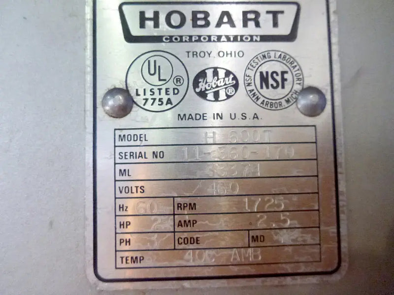 Mezclador comercial Hobart Corp. - 60 cuartos