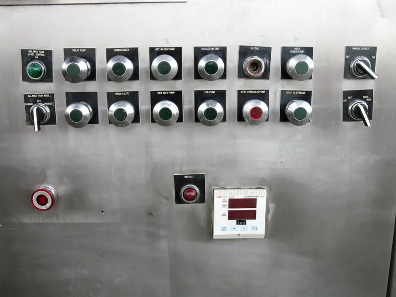 Tablero de control de panel de acero inoxidable HTST
