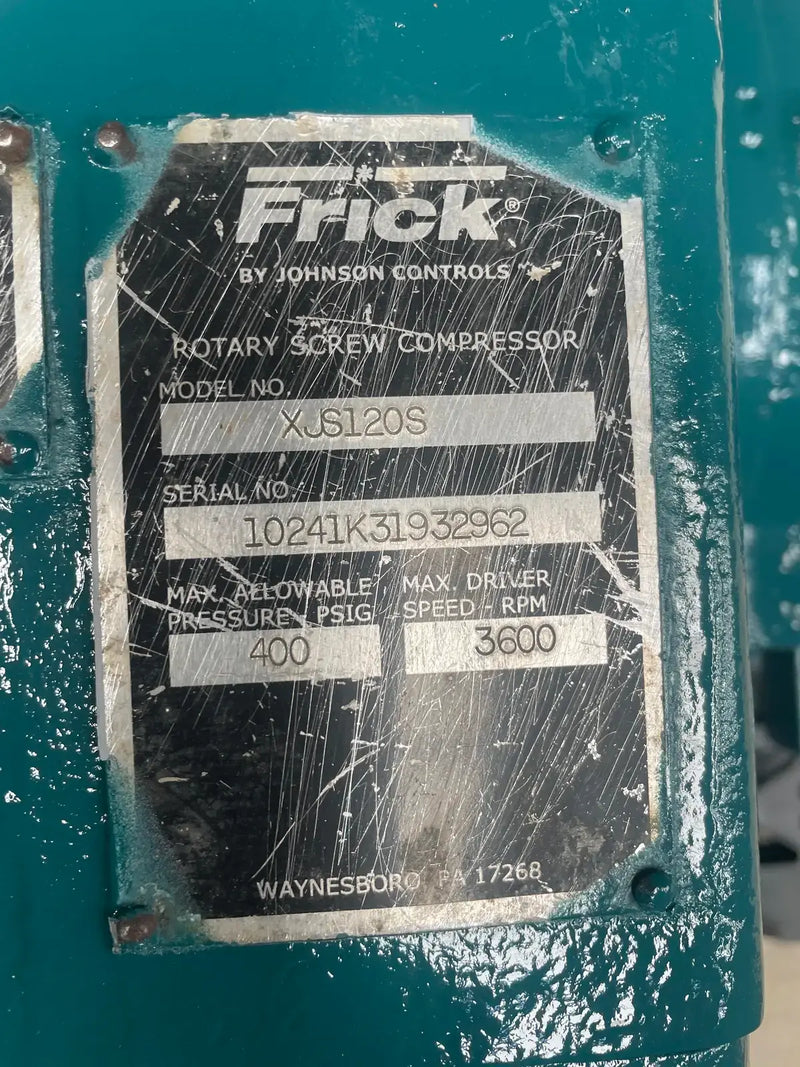 Compresor rotatorio de tornillo desnudo Frick XJS120S