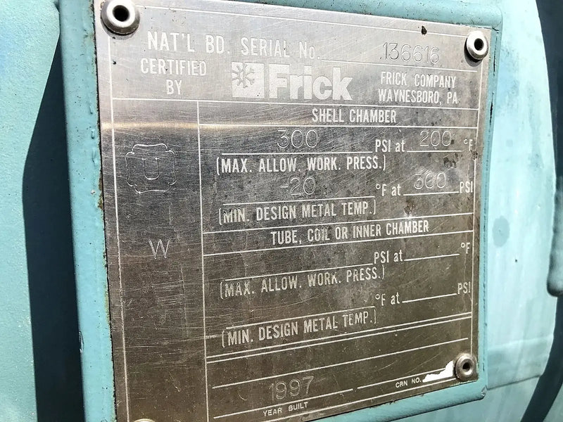 Frick RWB-II-270B Rotary Screw Compressor Package (Frick TDSH233XL, 200 HP 460 V, Frick Micro Control Panel)