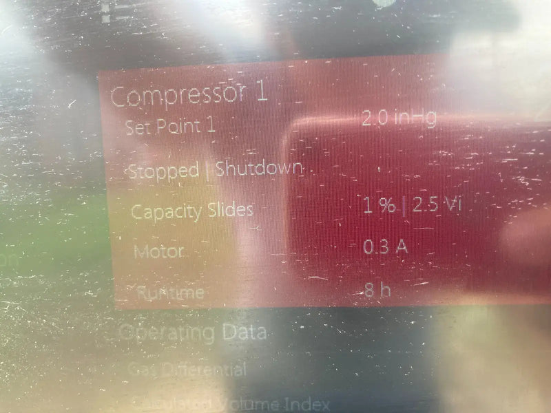 Frick Rotary Screw Compressor Package (Frick RWB-II-316, MISSING MOTOR, GEA Micro Control Panel)