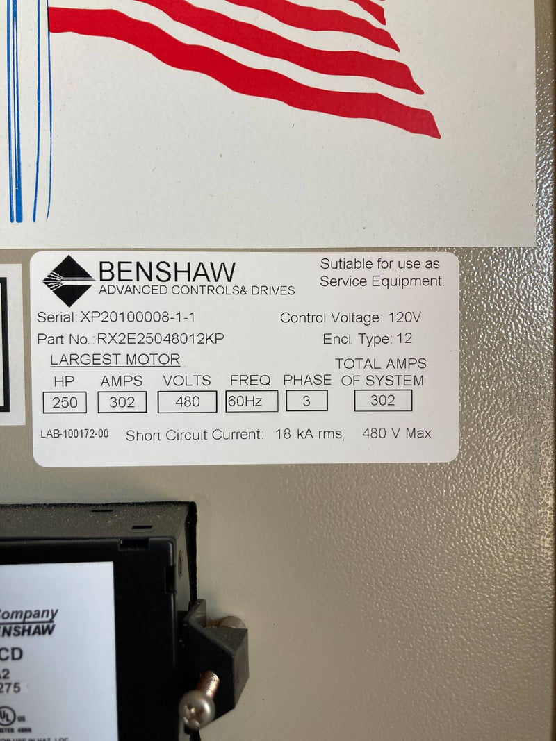 Benshaw Screw Compressor Motor Starter (250 HP)