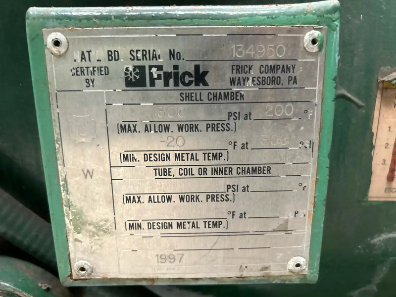 Frick RWB-II-222E Rotary Screw Compressor Package (Frick TDSH233L, 400 HP 460 V, Frick Quantum HD Micro Control Panel)