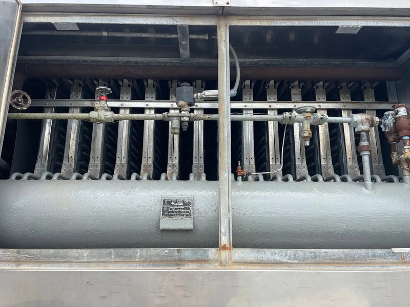 Turbo Ice Máquina de hacer hielo con placa CAR56LR de acero inoxidable (refrigeración por amoníaco, 28 toneladas por día)