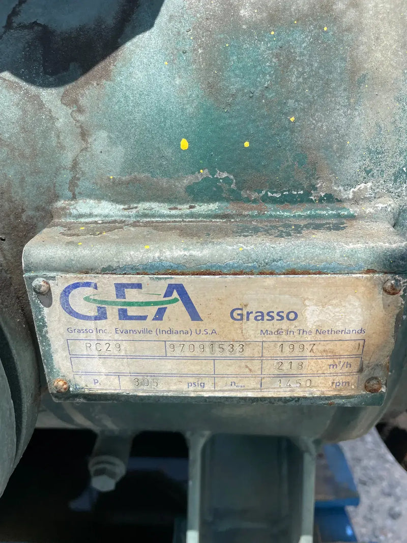 Gea Model R GEA RC29 2-Cylinder Bare Reciprocating Compressor