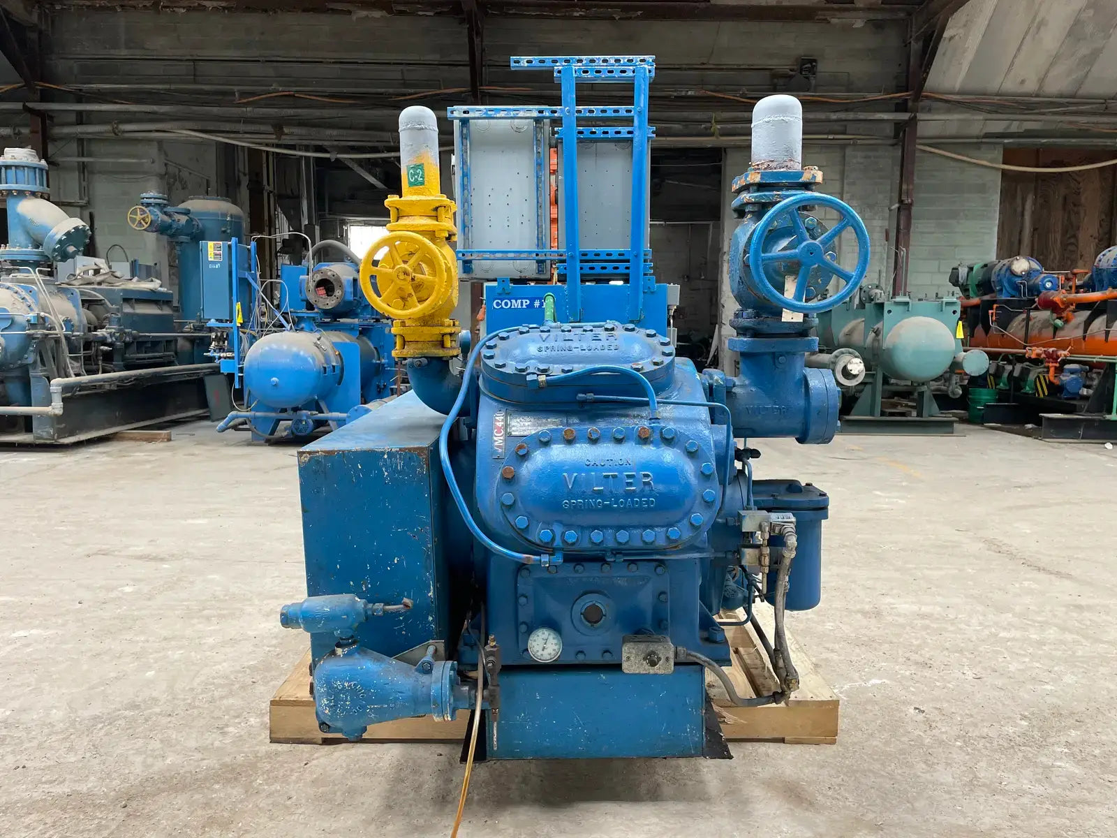 Vilter 448 8-Cylinder Reciprocating Compressor Package (125 HP, 460V,