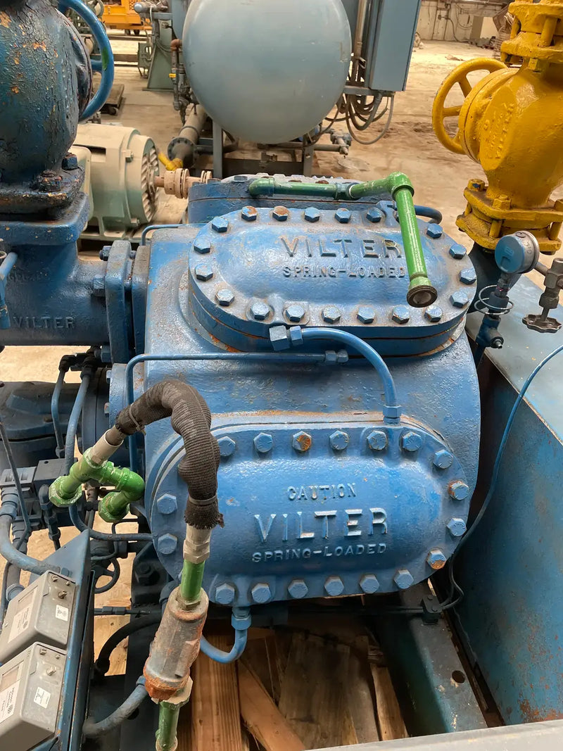 Vilter 448 8-Cylinder Reciprocating Compressor Package (125 HP, 460V,