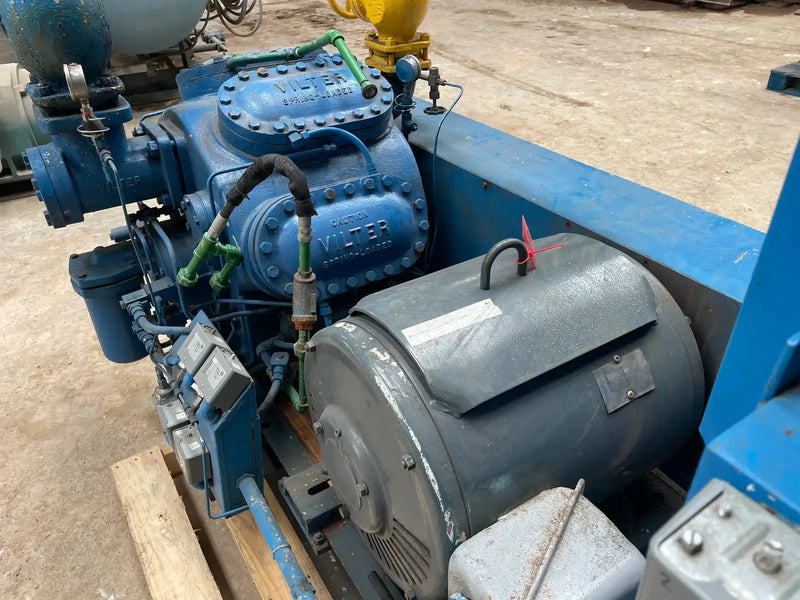 Vilter 448 8-Cylinder Reciprocating Compressor Package (125 HP, 460V,
