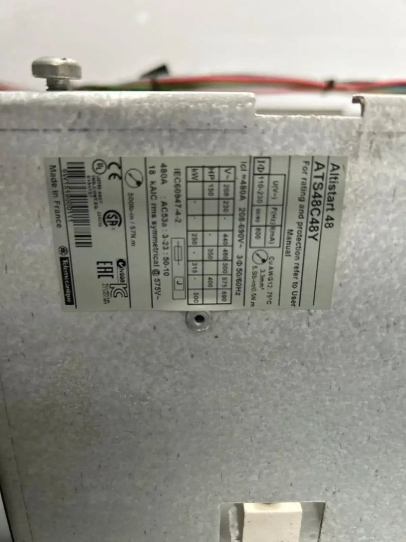 Schneider Electric ATS Solid State Screw Compressor Motor Starter (400 HP, 460 Volts, 60 Hz)