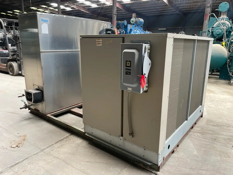 Máquina de hacer hielo con placa Artic-Temp de acero inoxidable 1500RCU (refrigeración con halocarbono (freón), 5 toneladas por día, poco uso)