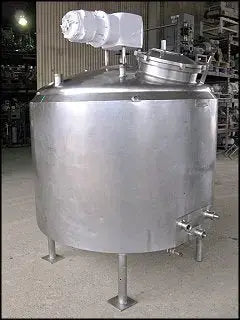 Mojonnier Dome-Top Stainless Steel Tank